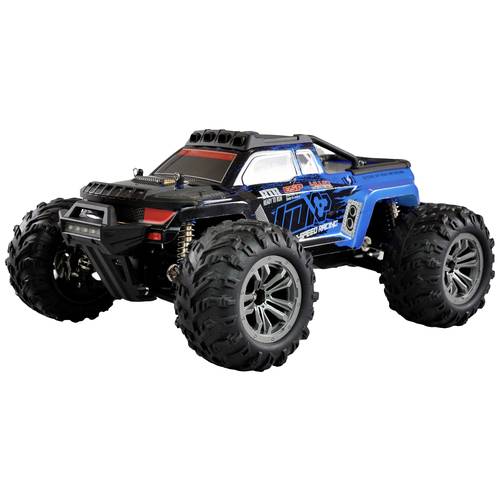 Amewi Daphoenodon Blau Brushed 1:12 RC Modellauto Elektro Monstertruck Allradantrieb (4WD) RtR 2,4 GHz Inkl. Akku und La...