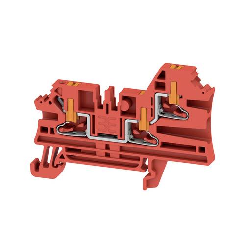 Thumbnail - Weidmüller 2847360000 Durchgangsklemme Push-In-Klemme, Steckanschluss Rot 50 St.