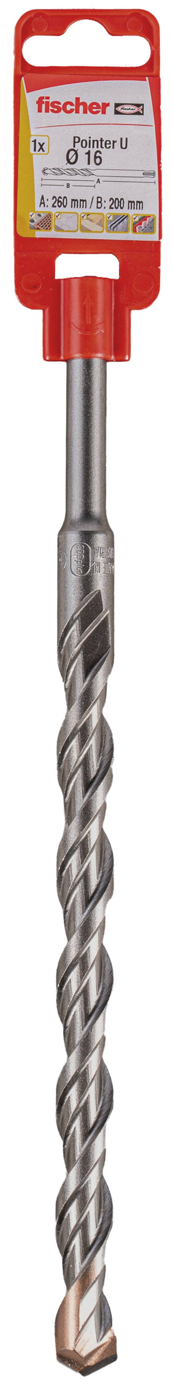 Fischer SDS Plus Pointer U 20/400/450 568195 Stein-Spiralbohrer 20 mm Gesamtlänge 450 mm SDS-Plus 1 St.