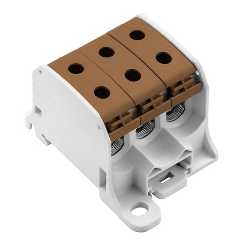 Weidmüller 2874540000 Verteilerblock Schrauben Lichtgrau, Braun 3 St.