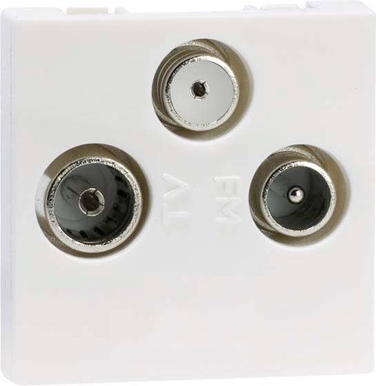 PEHA by Honeywell Einsatz TV-Steckdose Weiß 524911 1 St.