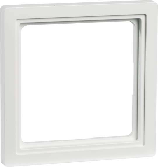 Weißer, quadratischer Bilderrahmen ohne Bild, Fokus auf das schlichte Design mit einem breiten Rand.