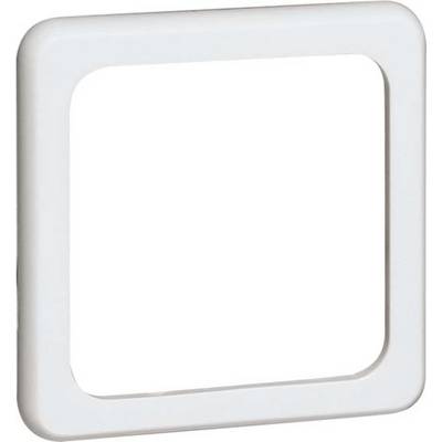 Ein leeres, quadratisches, weißes Rahmen-Design auf weißem Hintergrund. Der Rahmen ist schlicht und minimalistisch gestaltet.
