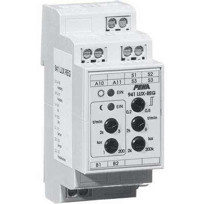 Elektronischer Zeitschalter, Modell '941 LUX-REG', mit einstellbaren Schaltzeiten und Drehrädern zur Anpassung der Timereinstellungen.