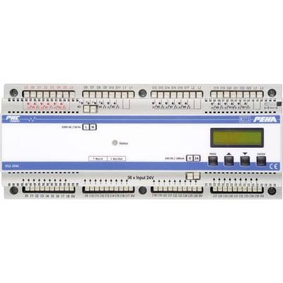 Elektrisches Steuergerät mit digitalem Display und mehreren Anschlussklemmen, verwendet für Gebäudemanagementsysteme.