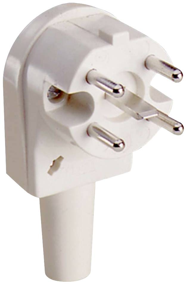 ABL Perilex Winkelstecker, weiß 3-pol.?, 16A, 230/400V Duroplast, Fabr. ABL-1
