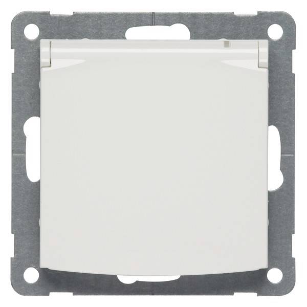 PEHA by Honeywell Einsatz Steckdose mit Klappdeckel Weiß 318831 10 St.