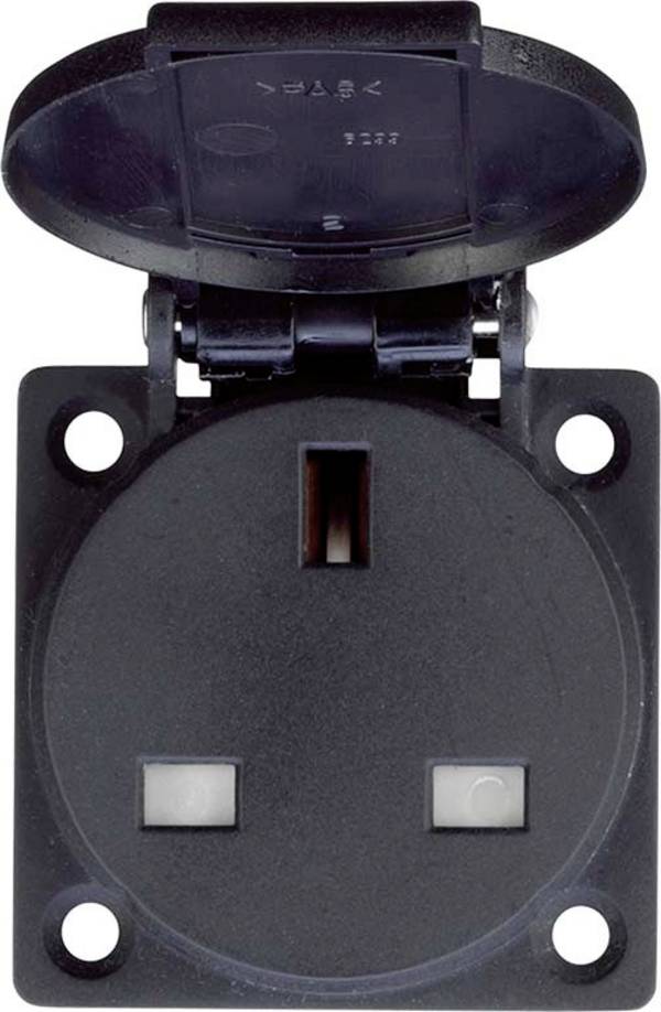 ABL Sursum BS13630  Einbau-Steckdose   IP54 Schwarz