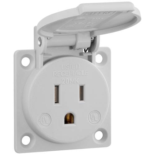 ABL Sursum UL12506 Einbau-Steckdose IP44 Grau