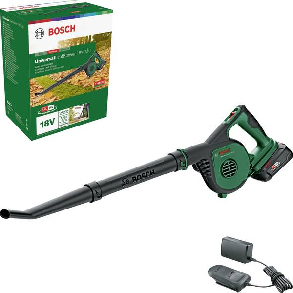 Bosch Home and Garden 06008A0600 UniversalLeafBlower 18V-130 Akku Laubbläser inkl. Akku 18 V