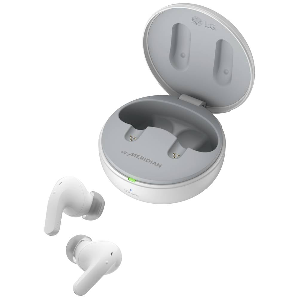 LG Electronics TONE Free DT60Q In Ear oordopjes Bluetooth Stereo Wit Noise Cancelling Oplaadbox