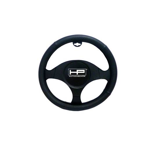 HP Autozubehör Lenkradbezug (Ø x H) 40.5 cm x 3.5 cm Echtleder Schwarz 37 - 39 cm
