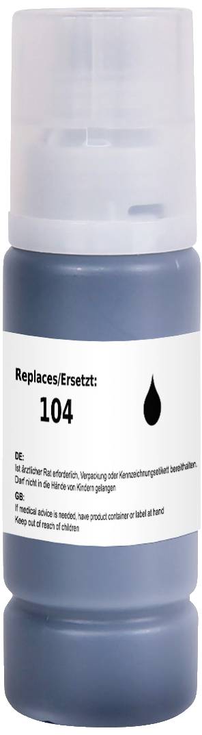 Renkforce Nachfülltinte ersetzt Epson 104, T00P1 Kompatibel Schwarz 65 ml RF-5718862