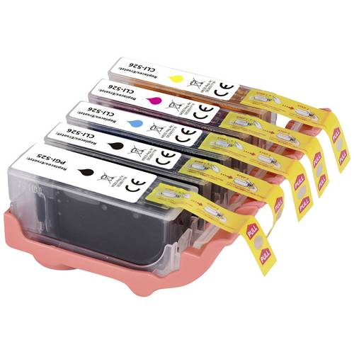 Renkforce Druckerpatrone ersetzt Canon PGI-525PGBK, CLI-526BK, CLI-526C, CLI-526M, CLI-526Y Kompatibel Kombi-Pack Schwar...