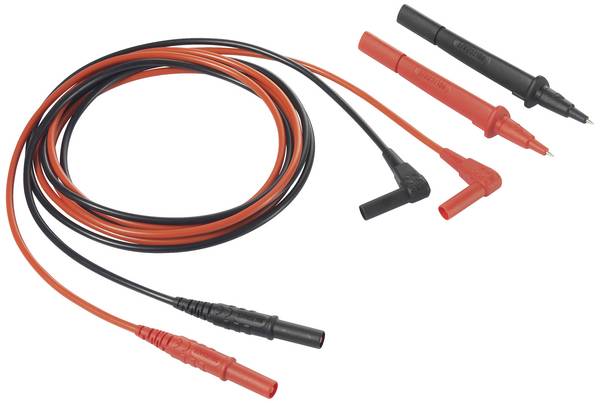 VOLTCRAFT VC801 Messleitung Stecker 4 mm Prüfspitze 1.5 m Schwarz-Rot 1 St.