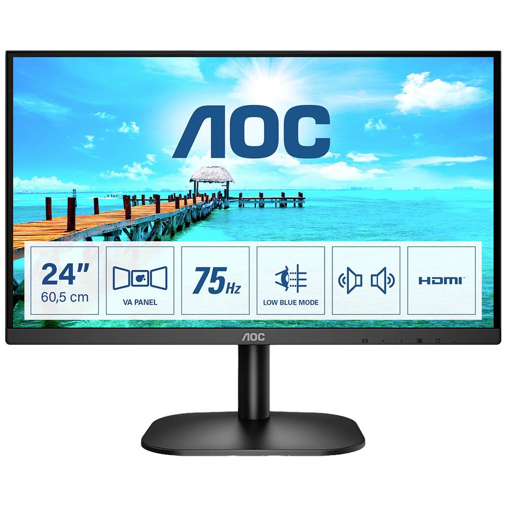 AOC Basic-line 24B2XDAM LED display 60,5 cm (23.8 ) 1920 x 1080 Pixels Full HD Zwart