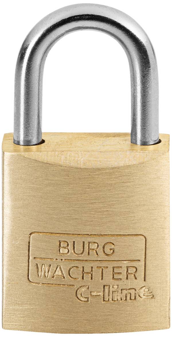 Burg Wächter 2951 Vorhängeschloss 15.00 mm verschieden schließend Messing Schlüsselschloss