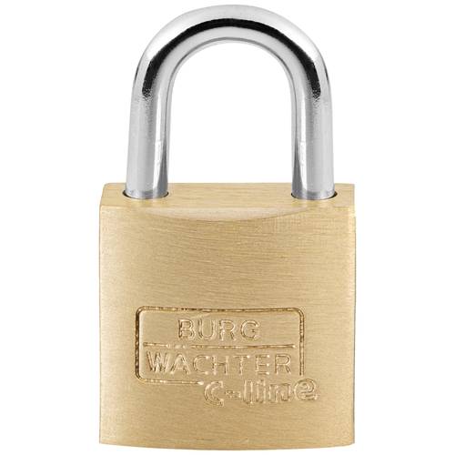 Burg Wächter 2961 Vorhängeschloss 25.00 mm verschieden schließend Messing Schlüsselschloss