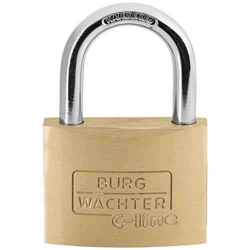 Burg Wächter 3061 Vorhängeschloss 45.00 mm verschieden schließend Messing Schlüsselschloss