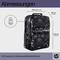 'Abmessungen: 305 mm x 165 mm x 430 mm. Gewicht: 0,62 kg. HP Campus XL Rucksack (Marble Stone) mit abstraktem Design.'