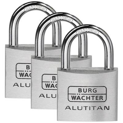 Burg Wächter 36251 Vorhängeschloss 40.00 mm gleichschließend Aluminium Schlüsselschloss