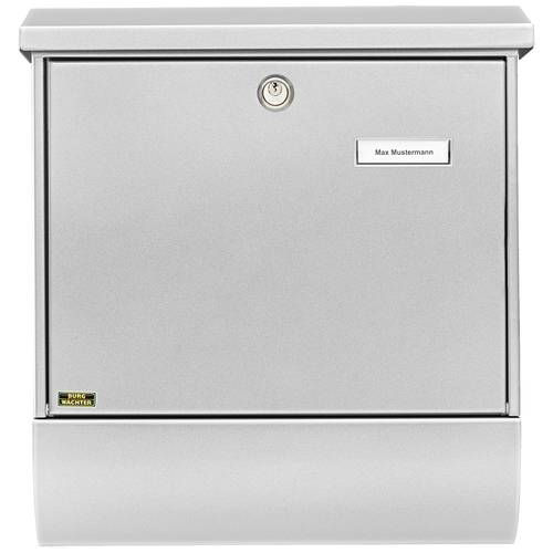 Thumbnail - Burg Wächter 31445 SET VARIO 86720 SI (EC) Briefkasten Stahl Silber Schlüsselschloss