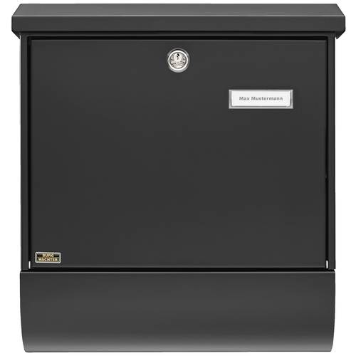 Burg Wächter 31465 SET VARIO 86720 S (EC) Briefkasten Stahl Schwarz Schlüsselschloss