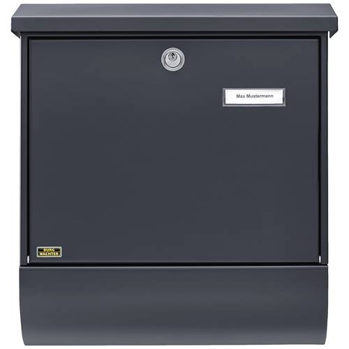 Burg Wächter 38215 SET VARIO 86720 ANT (EC) Briefkasten Stahl Anthrazit Schlüsselschloss