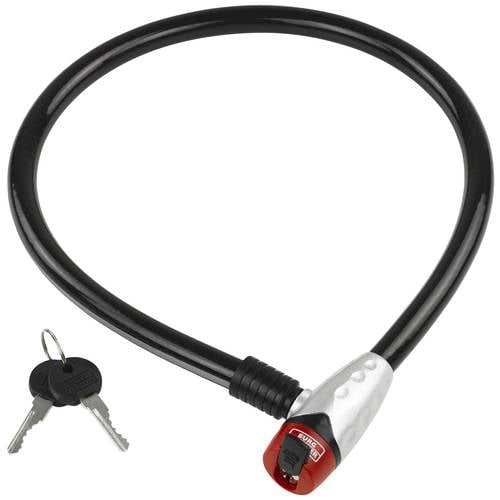 Burg Wächter 650 80 REFLEX Kabelschloss Silber Schlüsselschloss