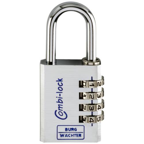 Burg Wächter 3651 Vorhängeschloss 40.00 mm Alusilber (Chrom) Zahlenschloss