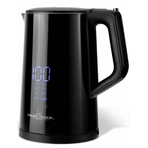 Profi Cook PC-WKS 1243 Wasserkocher Schwarz Fassungsvermögen: 1.7 l