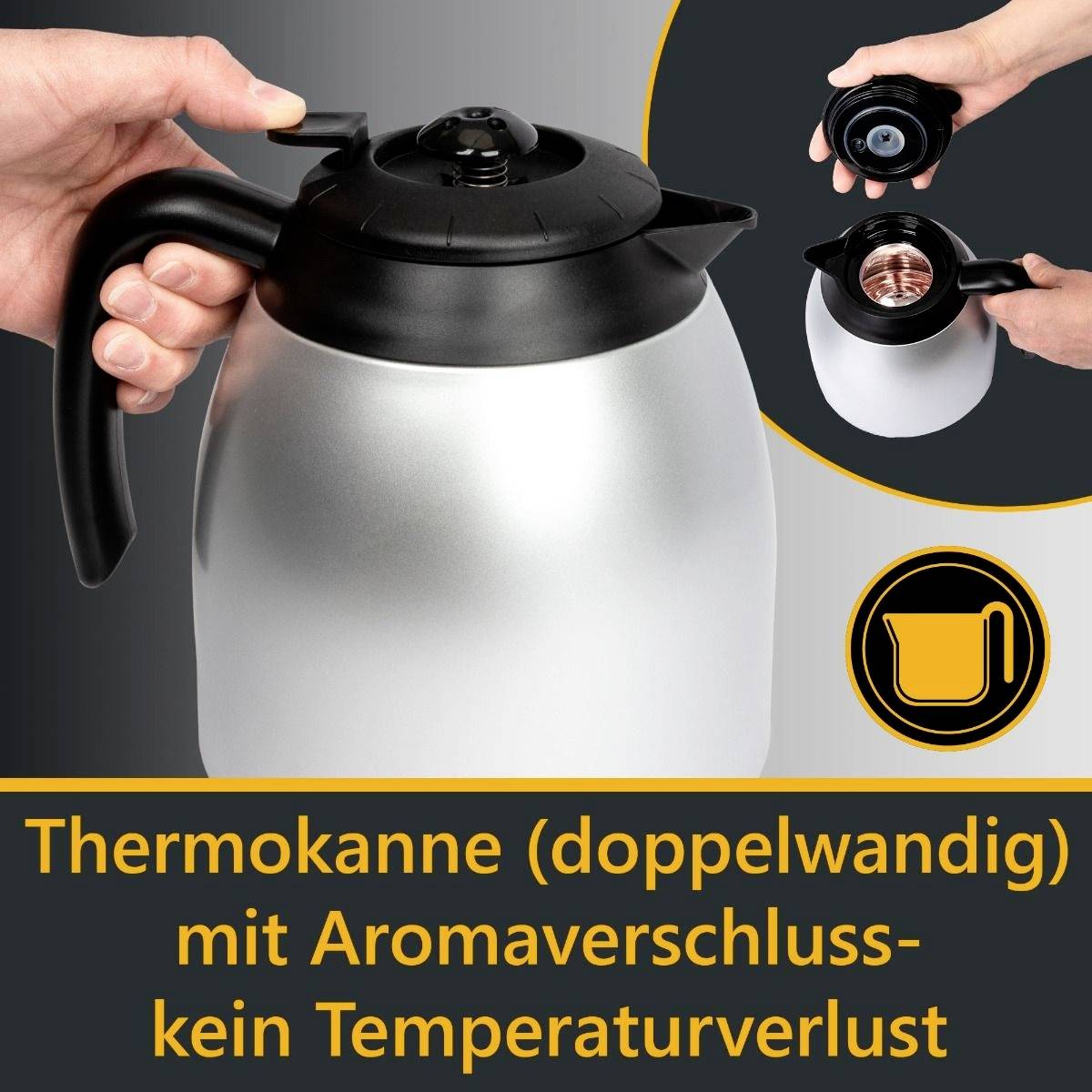 CLATRONIC - Thermo-Kaffeeautomat KA 3327 schwarz-5