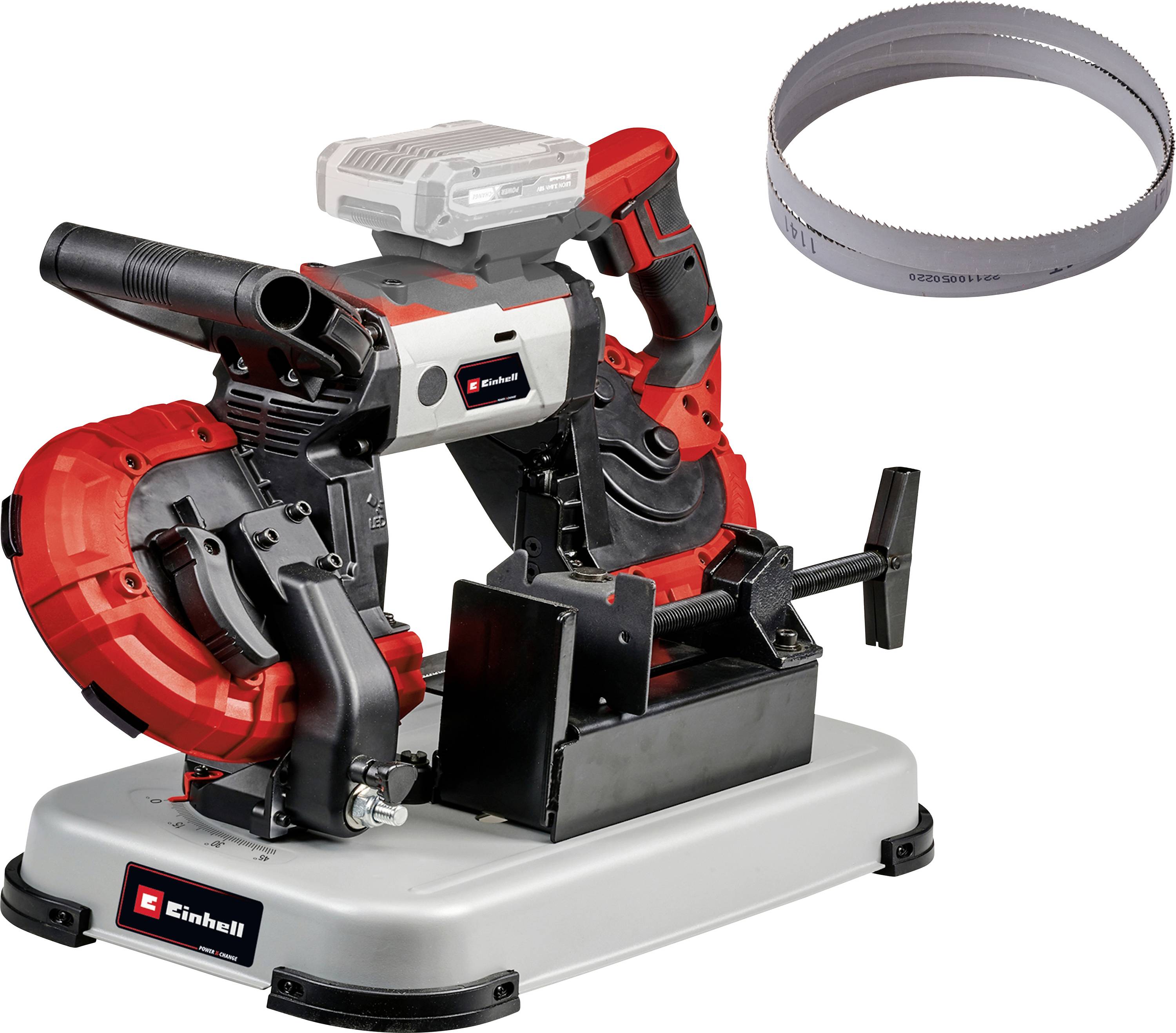 Einhell Batteridriven bandsåg TE-MB 18/127 U Li-Solo Power X-Change Skärdjup (max.) 115 mm 18 V Sågblad, längd 1141 mm