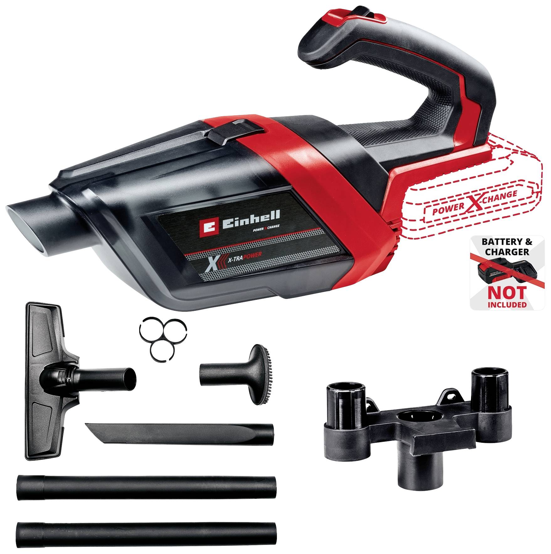 Einhell TE-HV 18/06 Li - Solo Power X-Change 2347190 Handdammsugare sladdlös 18 V utan batteri, utan laddare, Utan påse
