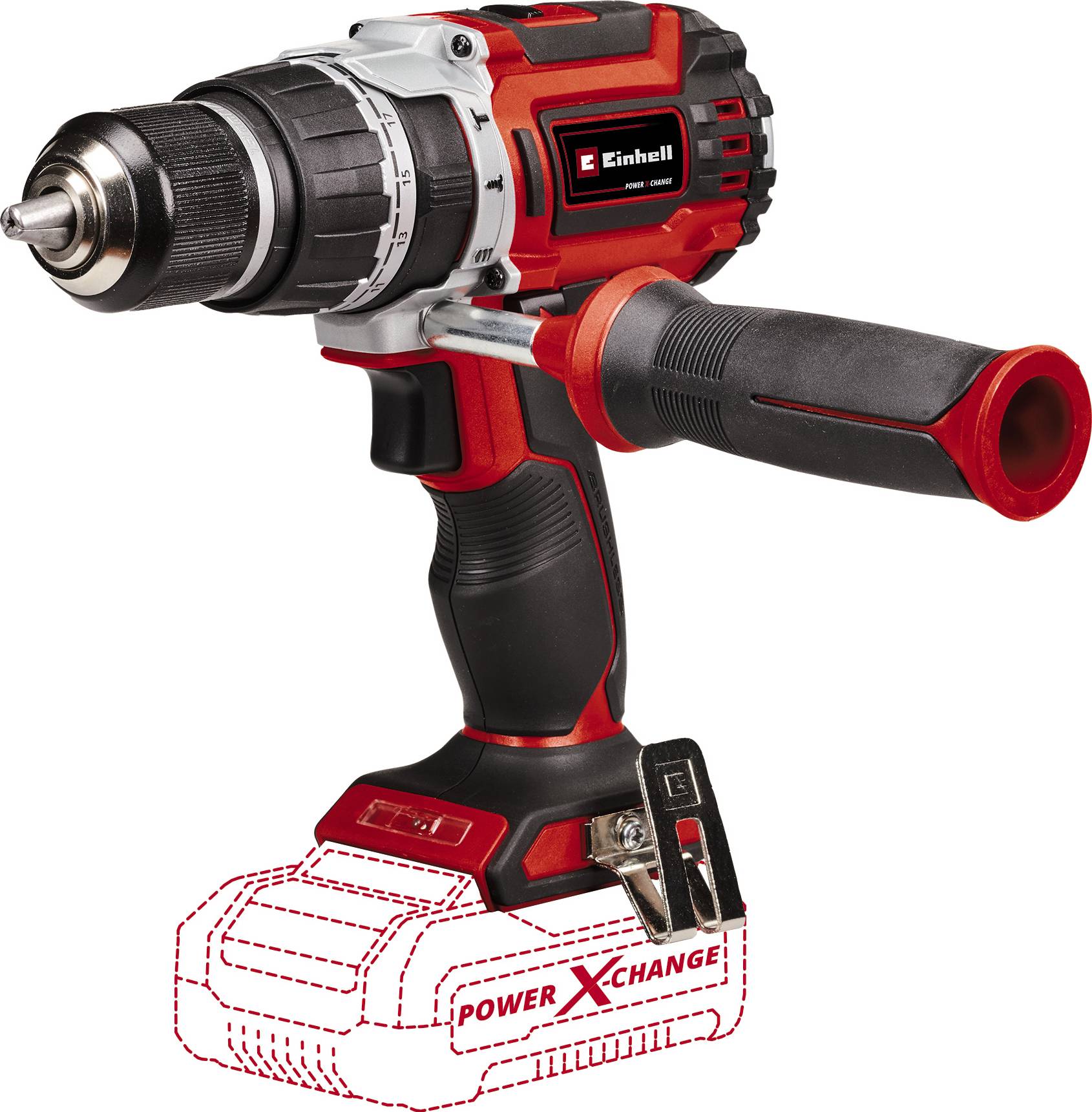 Einhell Professional TP-CD 18/60 Li- i BL Professional Solo Power X-Change 4514205 Slagborrmaskin batteri 18 V exkl. batteri/laddare, Utan laddare, borstfri