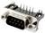 'D-Sub-Stecker mit neun Pins und Metallgehäuse, oft für serielle Datenverbindungen verwendet.'