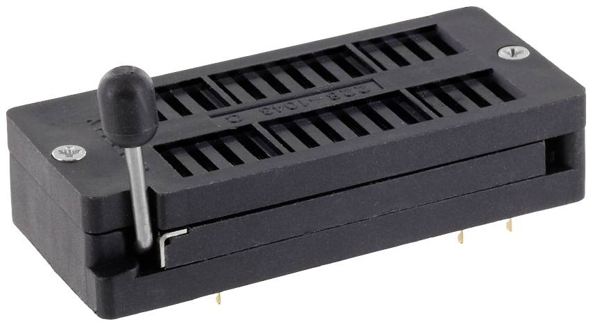 CONNFLY Nullkraftsockel 28 polig Schwarz-0