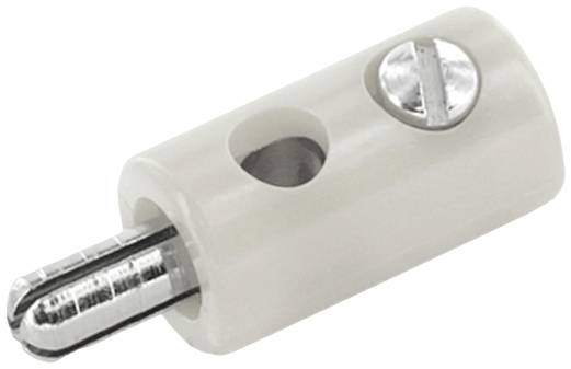 ECON connect HOS25WS Miniatur-Rundsteckverbinder Stecker, gerade Stift-Ø: 2.5 mm Weiß 1 St. Bul