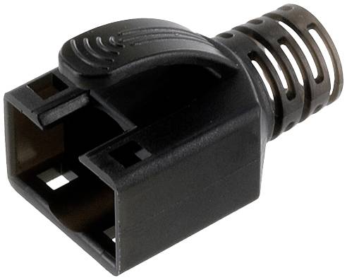 ECON connect KSC6ASW Knickschutz für Cat.6a Stecker schwarz KSC6ASW Knickschutztülle Schwarz 1