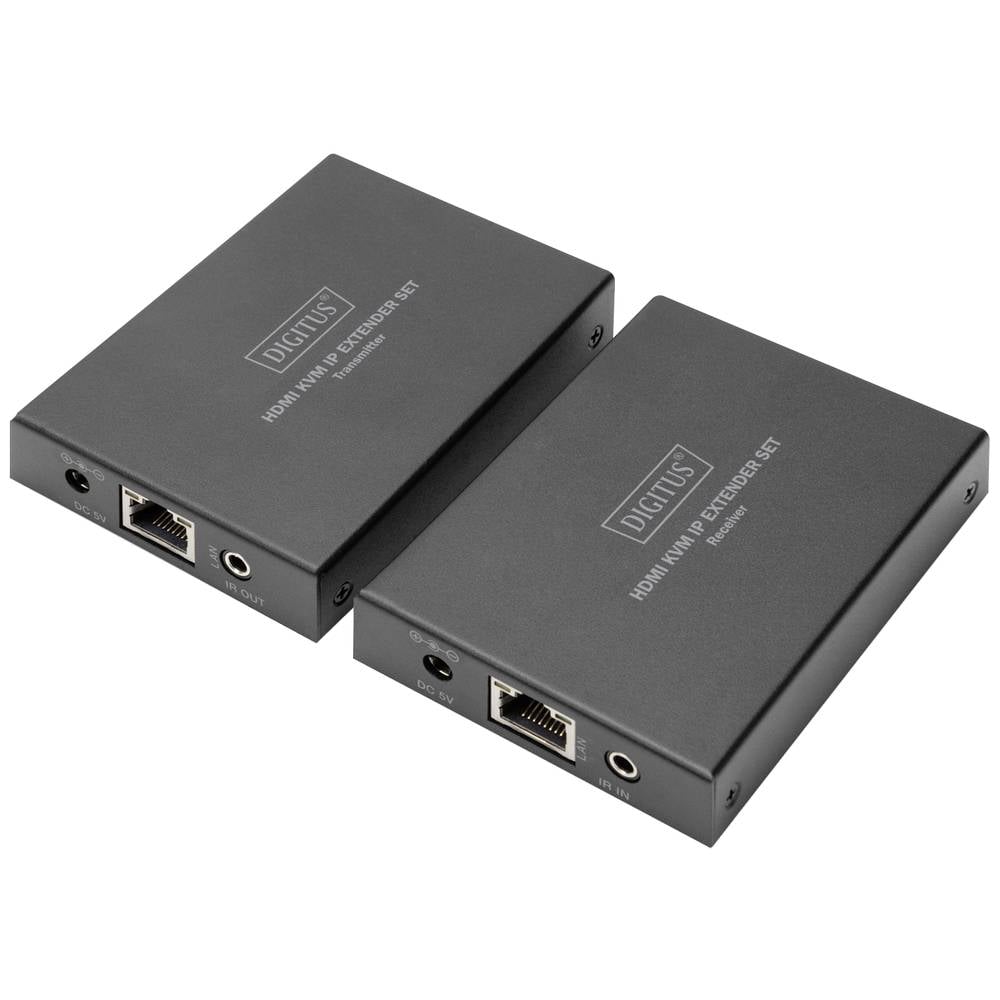 Digitus DS-55507 HDMI-RJ45 Adapter [1x HDMI-bus 1x HDMI-bus] Zwart Geschikt voor HDMI, High Speed HD