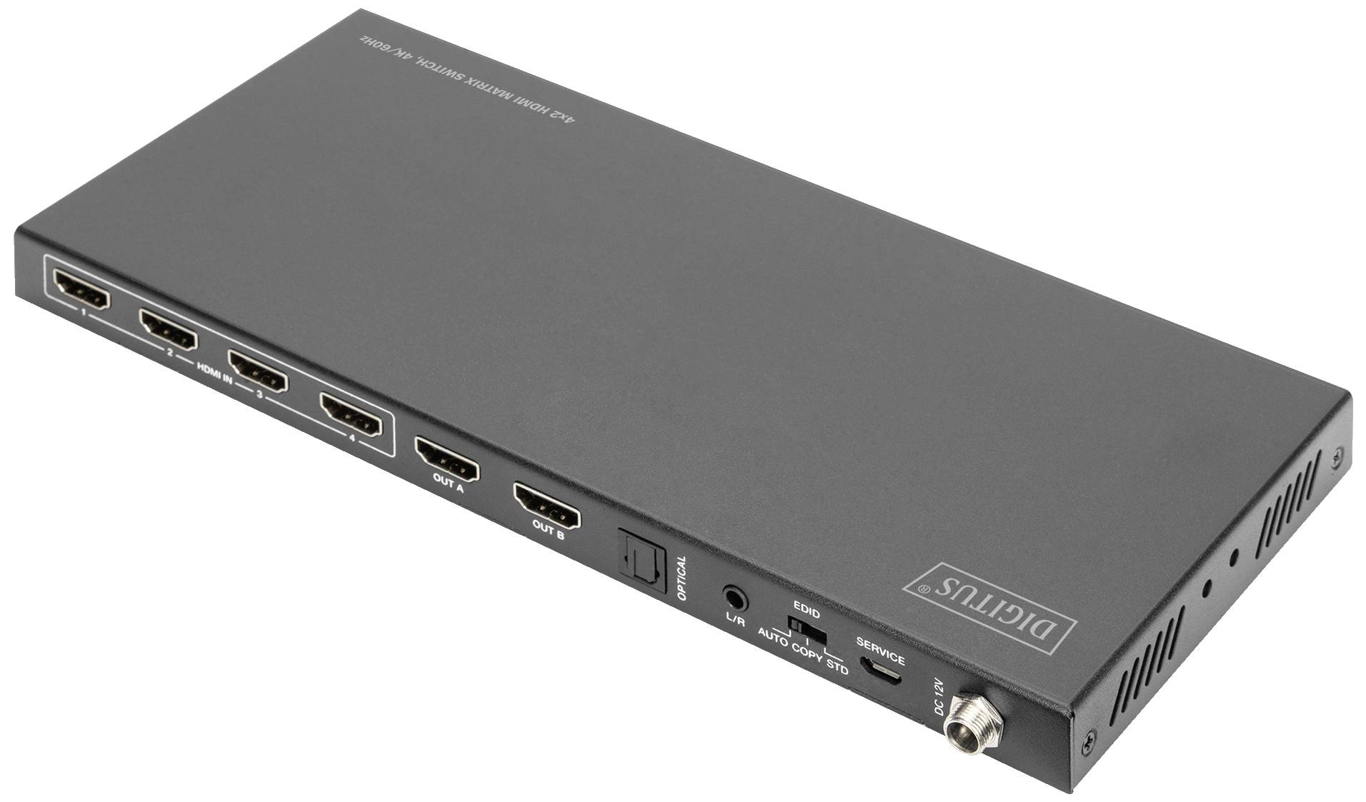 DIGITUS - 4x2 HDMI Matrix Switch, 4K/60Hz-3