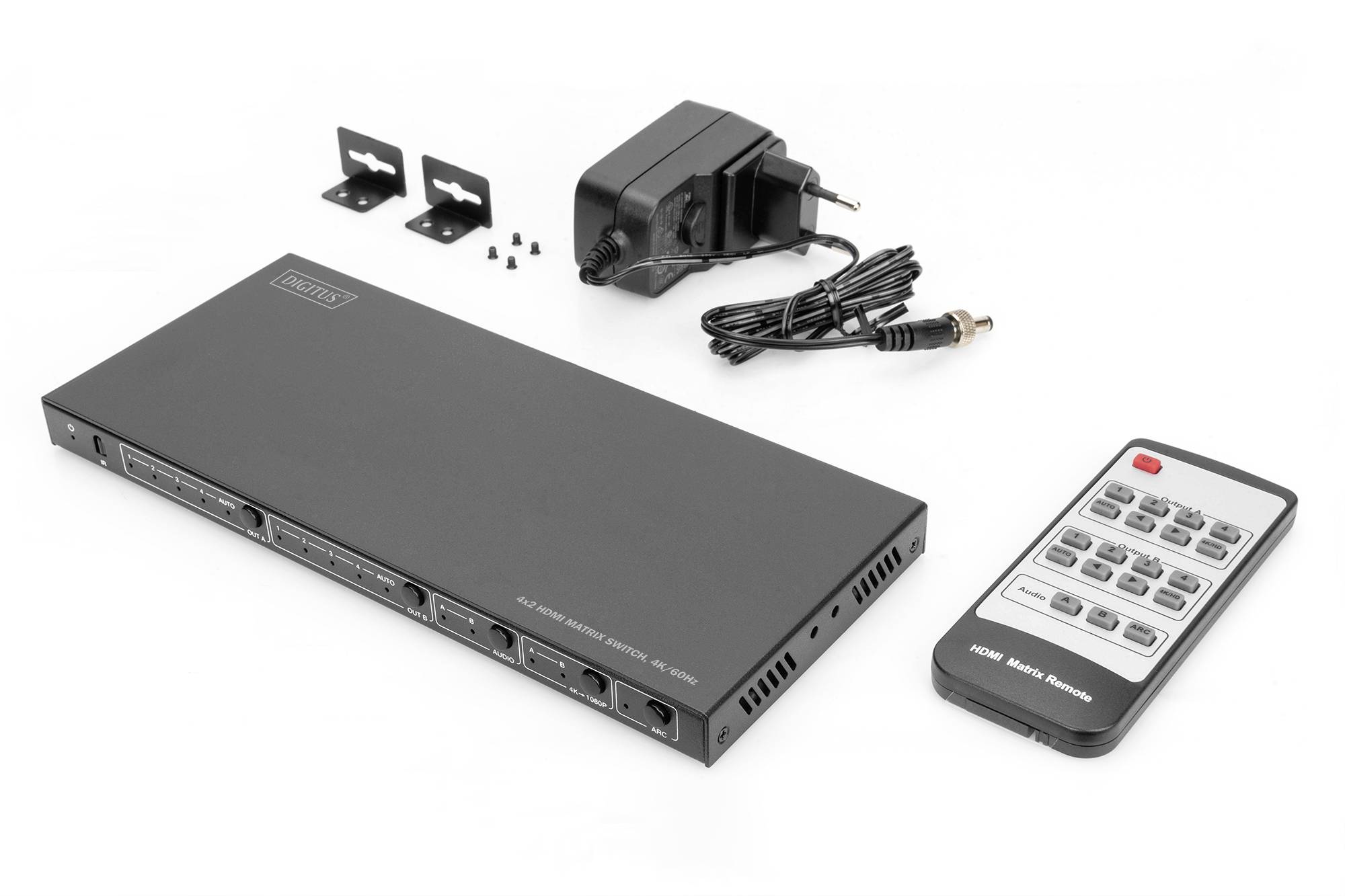 DIGITUS - 4x2 HDMI Matrix Switch, 4K/60Hz-4