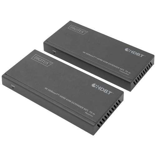 DIGITUS - 4K HDBaseT HDMI KVM Extender Set, 70 m