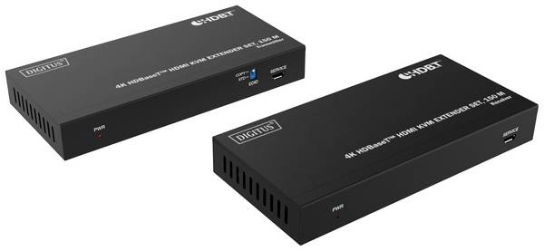 Digitus DS-55522 HDMI Adapter [1x HDMI-Buchse - 1x HDMI-Buchse] Schwarz 4K UHD