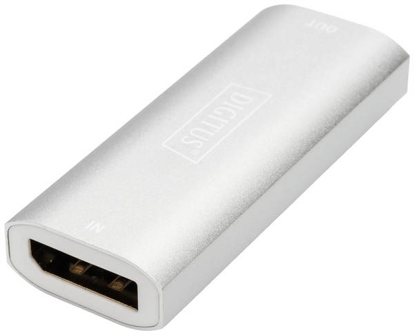 Digitus DS-55524 DisplayPort Adapter [1x DisplayPort Buchse - 1x DisplayPort Buchse] Silber 4K UHD 30 m
