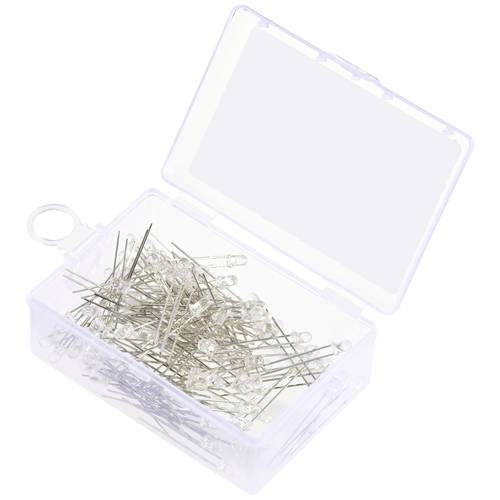 Thumbnail - TRU COMPONENTS LED bedrahtet Kaltweiß Rund 3 mm 14400 mcd 30 ° 20 mA 2.7 V, 3.4 V