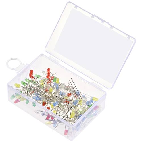 TRU COMPONENTS LED bedrahtet Rot, Gelb, Blau, Gelb-Grün, Warmweiß Rund 3 mm 55 mcd, 330 mcd, 420 mcd, 2500 mcd, 14400 mc...