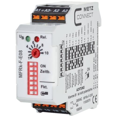 Thumbnail - Metz Connect 11065870 MFRk-F-E08 Zeitrelais Multifunktional 230 V/AC 1 St. 1 Wechsler
