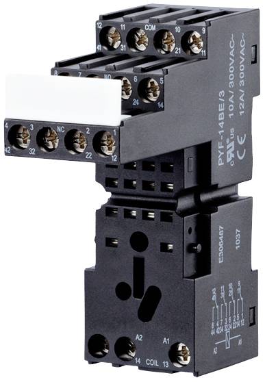 Metz Connect 110175 Relay Socket 14-Pin 300V AC Max Screw Terminals