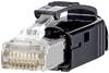 Metz Connect METZ CONNECT 1401505012-E, Rj-45, Schwarz RJ45 Stecker schwarz Cat.6 Class EA 1401505012-E Stecker Schwarz 1 St.